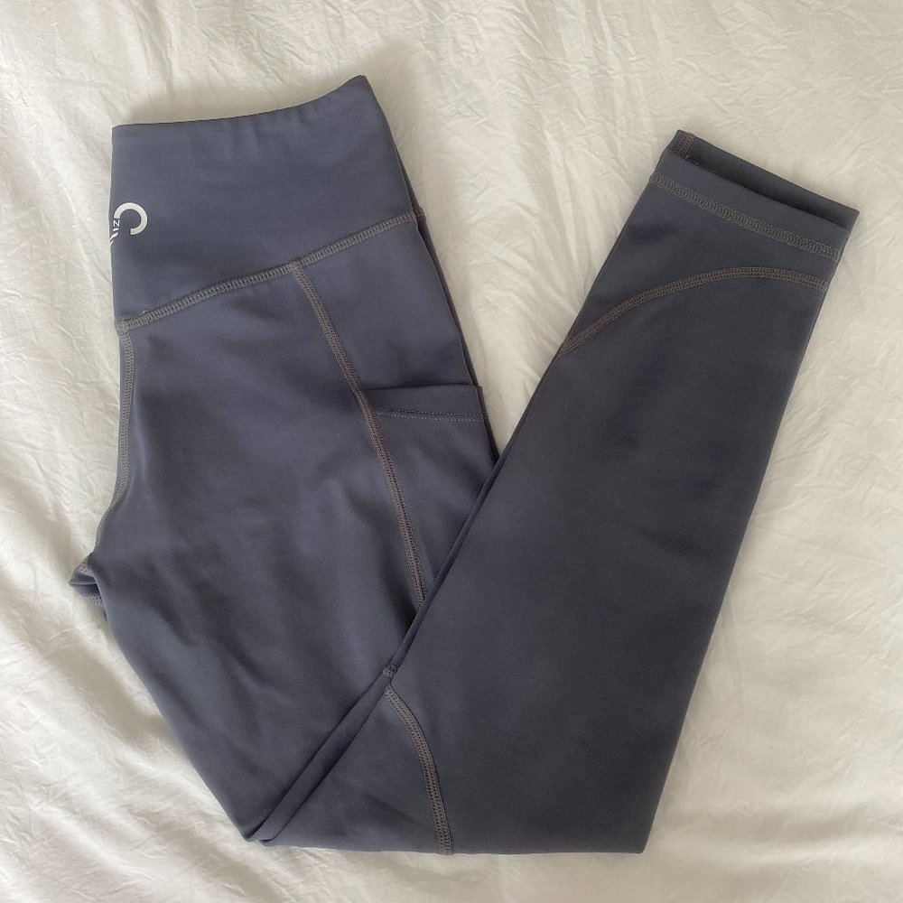 Curves n Combatboots grey leggings size S. Gently used.